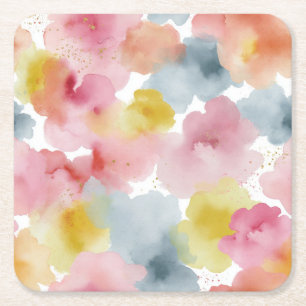 Dessous-de-verre Carré En Papier Fond pastel abstrait