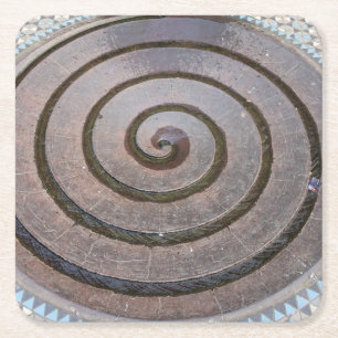 Dessous-de-verre Carré En Papier Fontaine Spirale - Koln, Allemagne - Dessous de ve