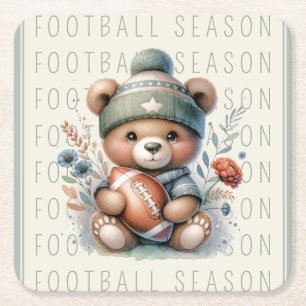 Dessous-de-verre Carré En Papier Football sur mesure