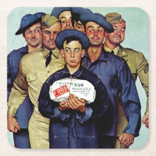 Dessous-de-verre Carré En Papier Forfait Willie Gillis de Home