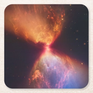 Dessous-de-verre Carré En Papier Formation de protostar de JWST Hourglass