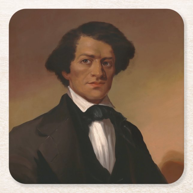 Dessous-de-verre Carré En Papier Fr3d3rick Bailey Douglass : Légende des droits civ (Devant)