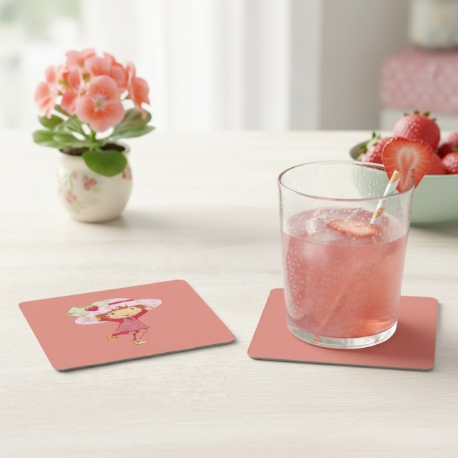 Dessous-de-verre Carré En Papier Fraise (Créateur téléchargé)