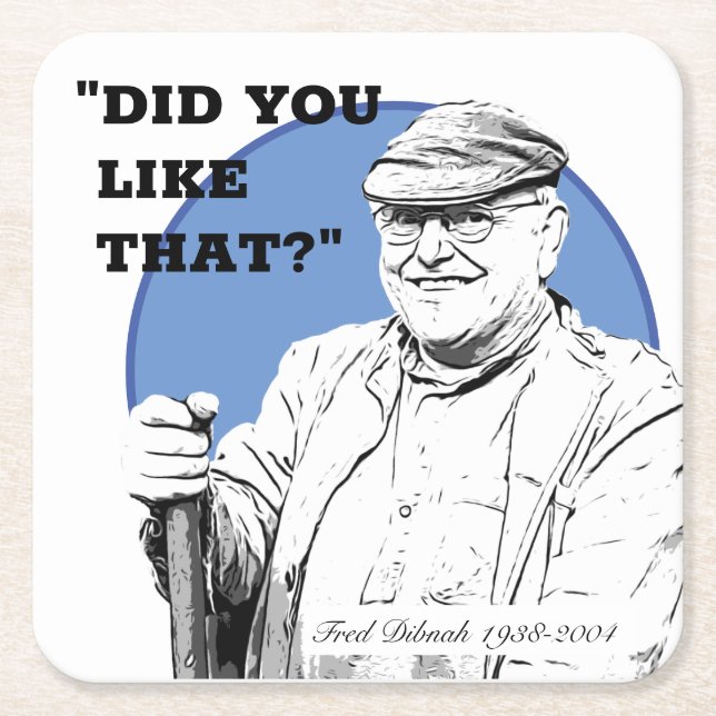 Dessous-de-verre Carré En Papier Fred Dibnah Beer Mats/Dessous de verre (Devant)