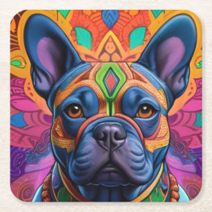 Dessous-de-verre Carré En Papier Frenchie Fun