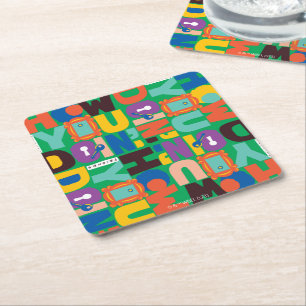 Dessous-de-verre Carré En Papier FRIENDS™   Comment vas-tu Design Vibrant