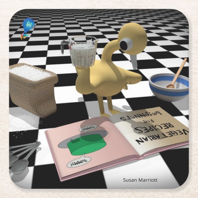 Dessous-de-verre Carré En Papier FUNetix (Devant)