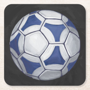 Dessous-de-verre Carré En Papier Futbal