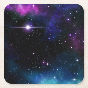 Dessous-de-verre Carré En Papier Galaxie