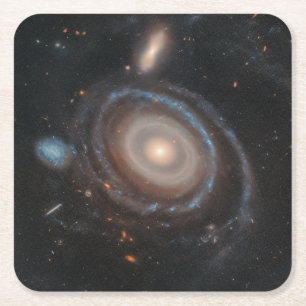 Dessous-de-verre Carré En Papier Galaxie Bullseye du télescope spatial Hubble