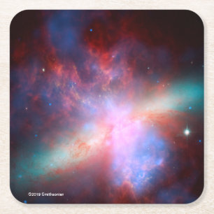 Dessous-de-verre Carré En Papier Galaxie M82