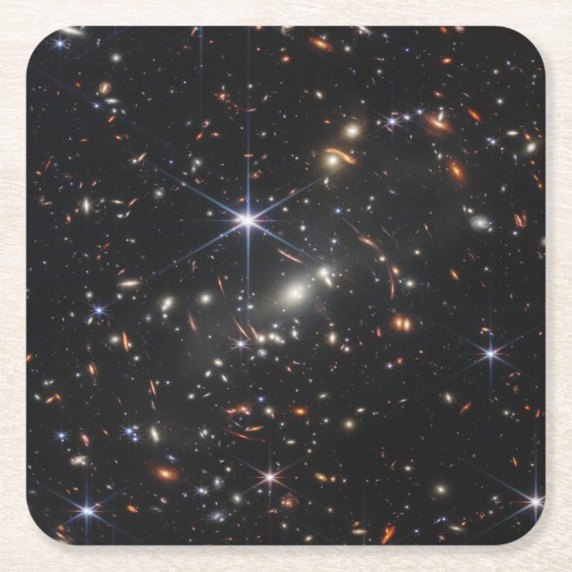 Dessous-de-verre Carré En Papier Galaxy Cluster Smacs 0723. (Devant)