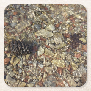 Dessous-de-verre Carré En Papier Galets dans Taylor Creek Nature Photography