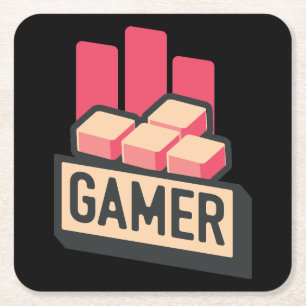 Dessous-de-verre Carré En Papier Gamer classique