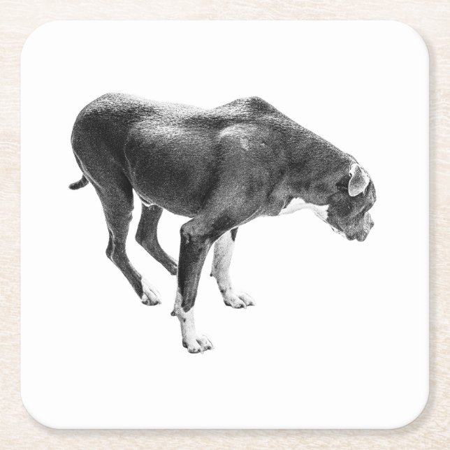 Dessous-de-verre Carré En Papier Gardien de table d'automne (Devant)