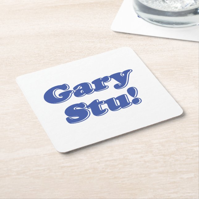 Dessous-de-verre Carré En Papier Gary Stu ! (Incliné)