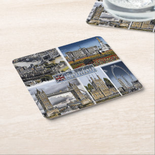 Dessous-de-verre Carré En Papier GB ^ Royaume-Uni - Angleterre - Londres