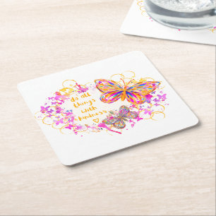 Dessous-de-verre Carré En Papier Gentillesse