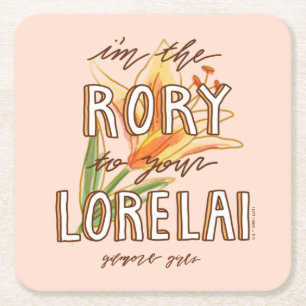 Dessous-de-verre Carré En Papier Gilmore Girls Je suis la Rory To Your Lorelai