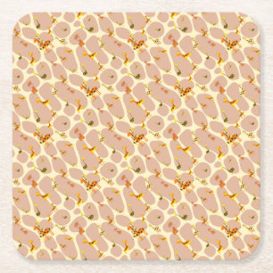 Dessous-de-verre Carré En Papier Girafes