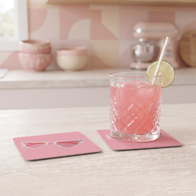 Dessous-de-verre Carré En Papier Glasses (Créateur téléchargé)