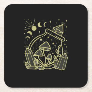 Dessous-de-verre Carré En Papier Goblincore Esthétique Cottagecore Académie Champig