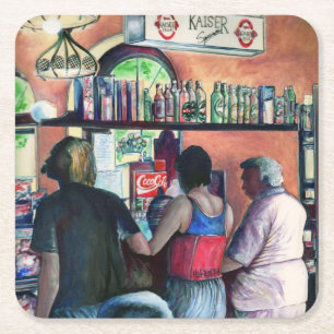 Dessous-de-verre Carré En Papier Golf Bufe, Budapest