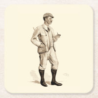 Golfeur vintage avec tuyau et bottes de tabac