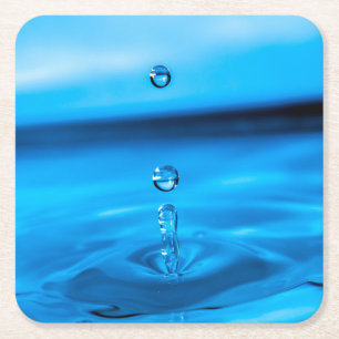 Dessous-de-verre Carré En Papier Goutte d'eau
