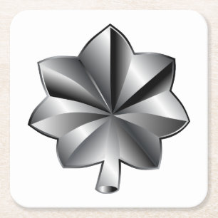 Dessous-de-verre Carré En Papier Grade militaire américain - Lieutenant-colonel