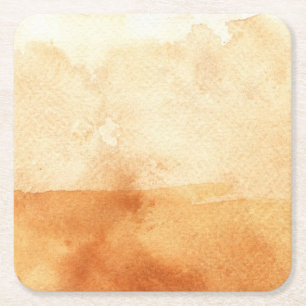 Dessous-de-verre Carré En Papier grand arrière - plan d'aquarelle - peintures 3