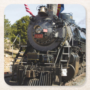 Dessous-de-verre Carré En Papier Grand Canyon Railway locomotive à vapeur 4960