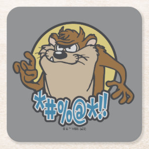 Dessous-de-verre Carré En Papier Graphique en cercle extensible TAZ™