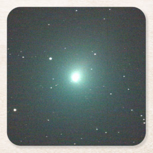Dessous-de-verre Carré En Papier Green Christmas Comet 46P/Wirtanen