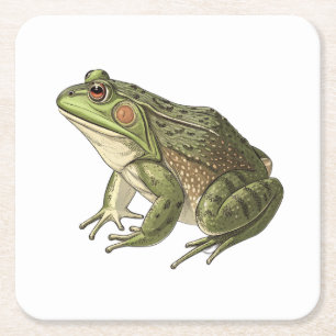 Dessous-de-verre Carré En Papier Grenouille