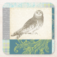 Grey Owl sur Arrière - plan Motif