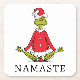 Dessous-de-verre Carré En Papier Grille Namaste Santa Claus