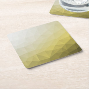 Dessous-de-verre Carré En Papier Gris jaune ombre Mesh cool élégant Motif