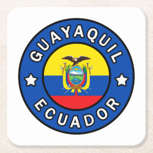 Dessous-de-verre Carré En Papier Guayaquil Equateur
