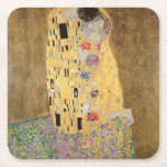Dessous-de-verre Carré En Papier Gustav Klimt | The Kiss, 1907-08<br><div class="desc">The Kiss,  1907-08 | par Gustav Klimt | Lieu de l'art : Osterreichische Galerie Belvedere,  Vienne,  Autriche | Artiste autrichien | Numéro de collection d'images : XAM601</div>