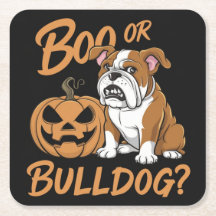 Halloween Bulldog Caricature : Pop Art
