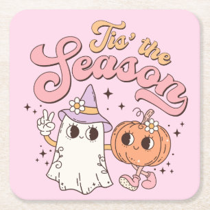 Dessous-de-verre Carré En Papier Halloween C'est la saison