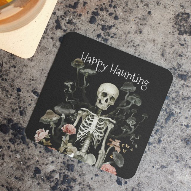 Dessous-de-verre Carré En Papier Halloween Squelette Hauné Forêt Noire (Créateur téléchargé)