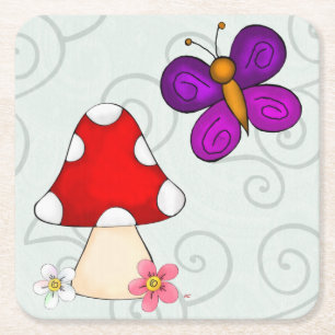 Dessous-de-verre Carré En Papier Happy Frog