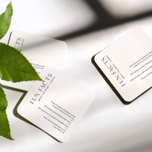 Dessous-de-verre Carré En Papier HARLOW Fun Facts A propos du Dessous de verre de m