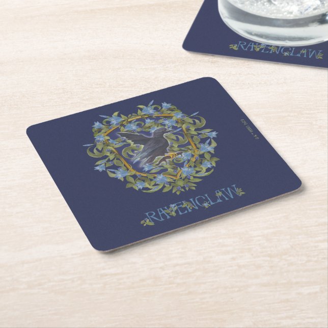Dessous-de-verre Carré En Papier HARRY POTTER™ | Crest RAVENCLAW™ (Incliné)
