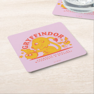 Dessous-de-verre Carré En Papier HARRY POTTER™   École de Hogwarts GRYFFINDOR™
