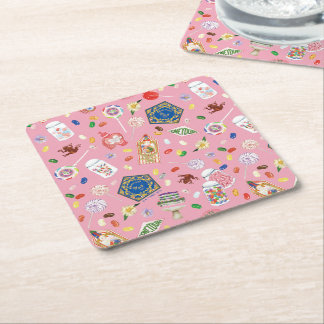Dessous-de-verre Carré En Papier HARRY POTTER™ | Grenouilles au chocolat et Motif d