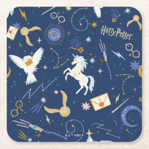 Dessous-de-verre Carré En Papier HARRY POTTER™ Motif Iconique du Solstice d'Été