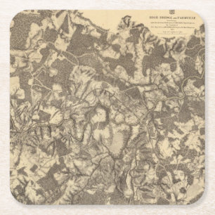 Dessous-de-verre Carré En Papier Hauts pont et Virginie